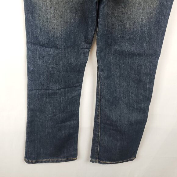Place Kids Boys Bootcut Sz 8 Husky Denim Dark Wash Jeans - Picture 6 of 15